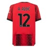 Officiële Voetbalshirt AC Milan A. Rebic 12 Thuis 2023-24 - Heren